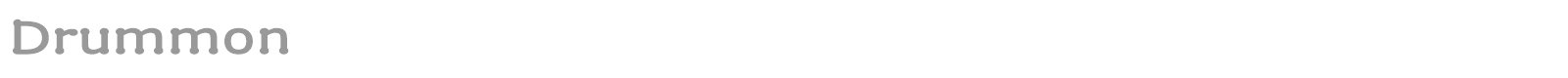 Drummon font preview